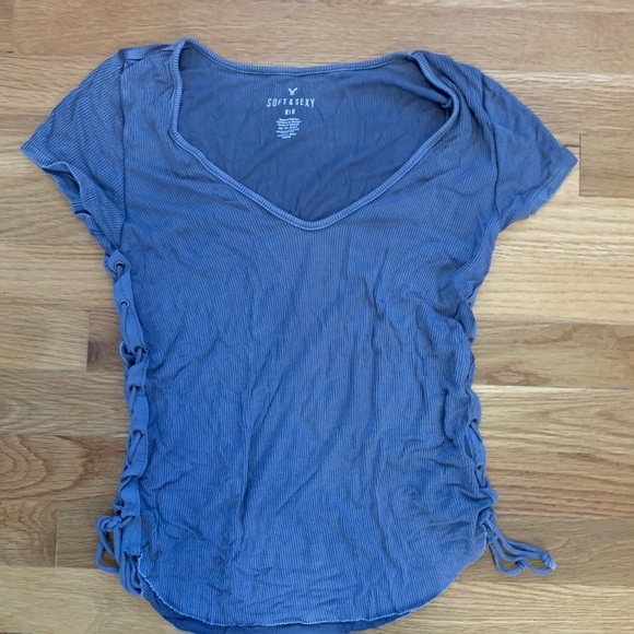 American Eagle Outfitters Tops - V-Neck Gray T-shirt American Eagle Outfitters Tops - V-Neck Gray T-shirt